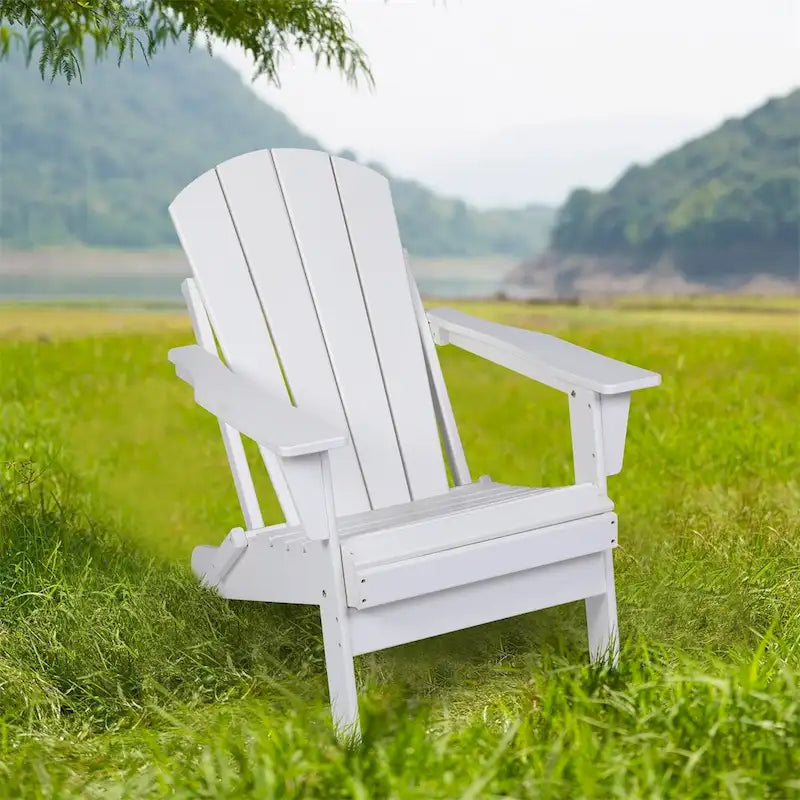 Folding Ergonomic Adirondack Chair with Legs