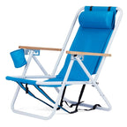 Folding Chair Set of Two with Headrest Cup Holder - 23 x 21.7 x 31.5 in